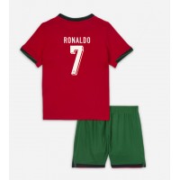 Portugal Cristiano Ronaldo #7 Hemmatröja Barn EM 2024 Kortärmad (+ Korta byxor)